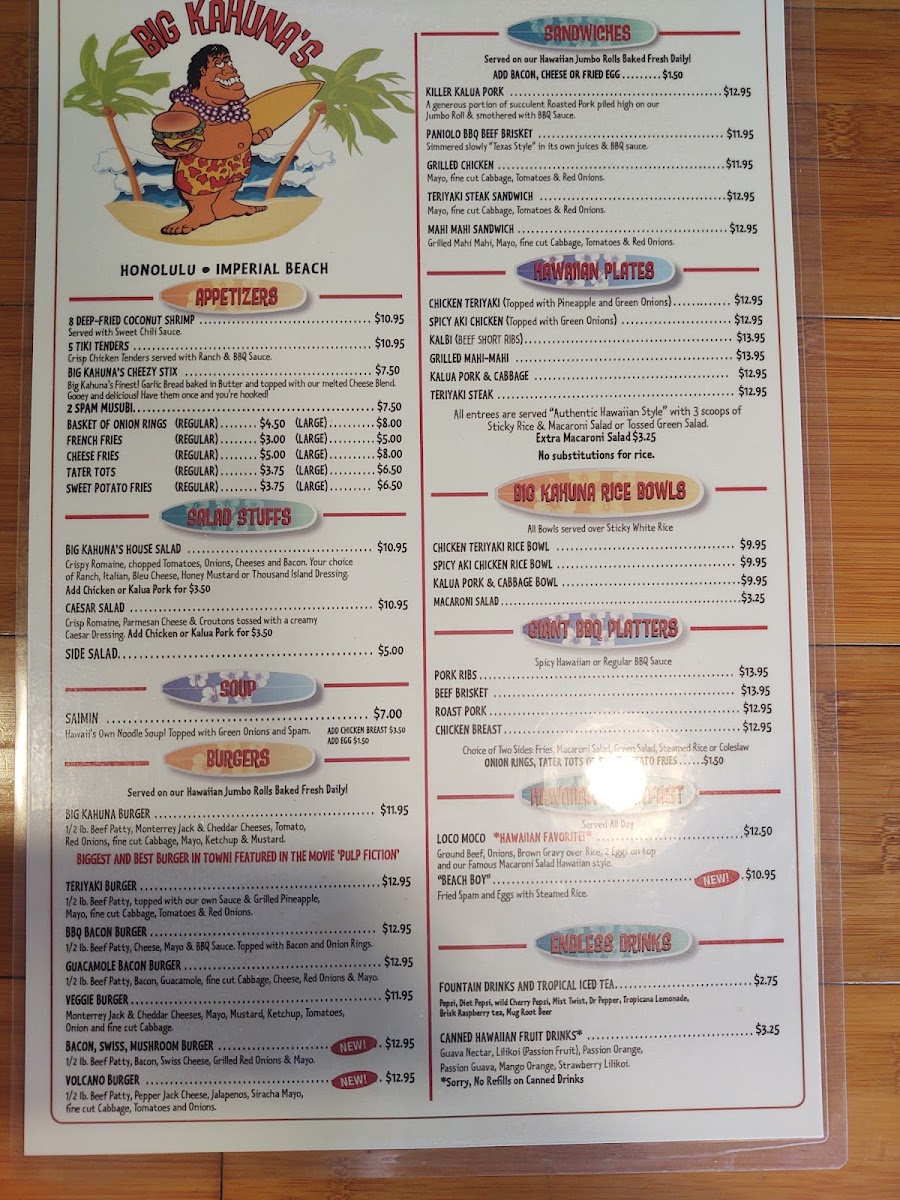 Big Kahuna's Menu - Image 6
